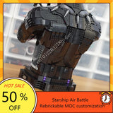 Black Panther Bust Building Block Set | MOC Display Model Building Block Sets - The Eezee Shop