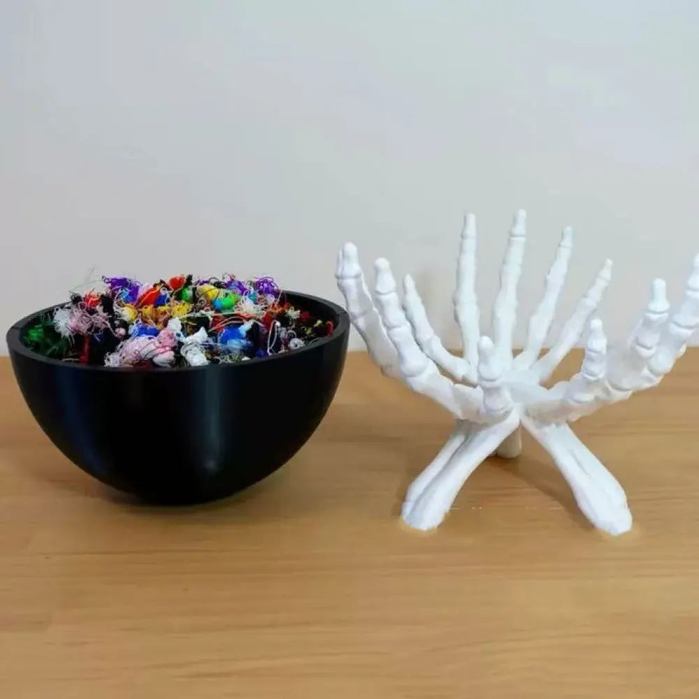 Skeleton Hands Candy Bowl | Gothic Halloween Treat Holder Party Supplies - The Eezee Shop