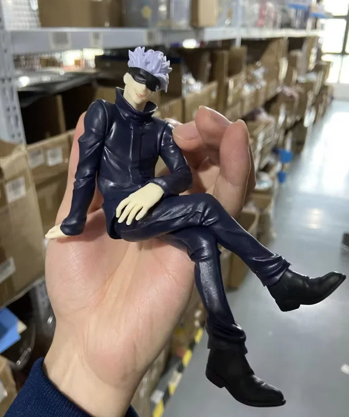 Gojo & Itadori Noodle Stopper Figure | 11cm Seated Statue Collectible Figures - The Eezee Shop