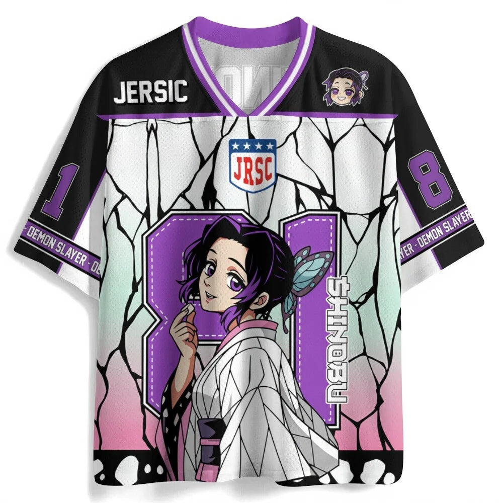 Demon Slayer Number Jersey | Oversized Unisex Anime Tee Graphic Tees - The Eezee Shop