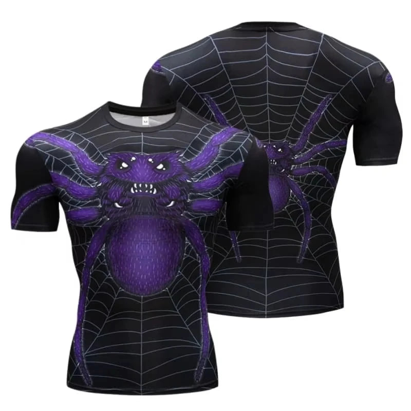 Spider Hero 3D Print T-Shirt | Quick-Dry Family Fitness Tee Gym & Compression Wear - The Eezee Shop