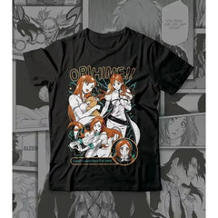 Trend Summer 2026 Cosplay Neutral Black and White Orihime Inoue T-Shirt Ichigo Bleach Anime Manga Zaraki Kenpachi Soft Tee Other - The Eezee Shop