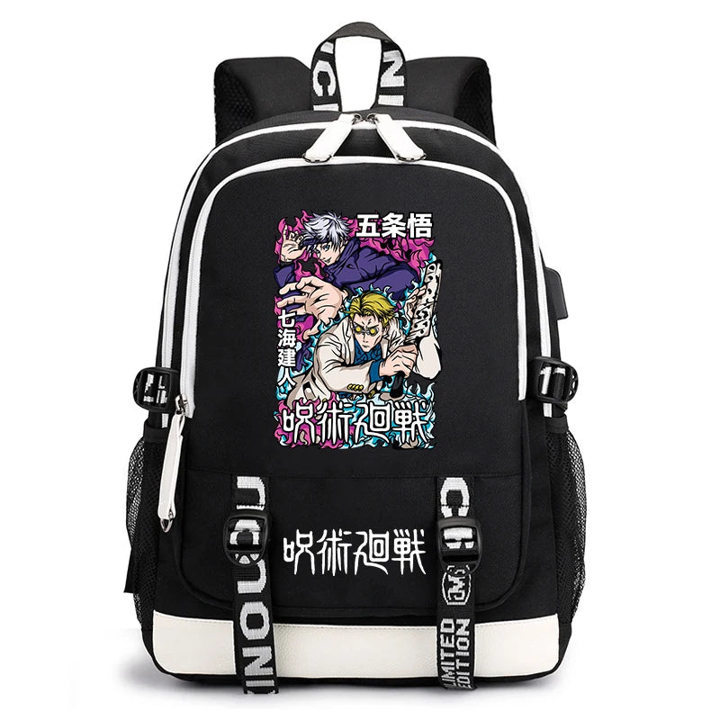 Jujutsu Kaisen Bookbag | Lightweight Casual School Backpack Backpacks - The Eezee Shop