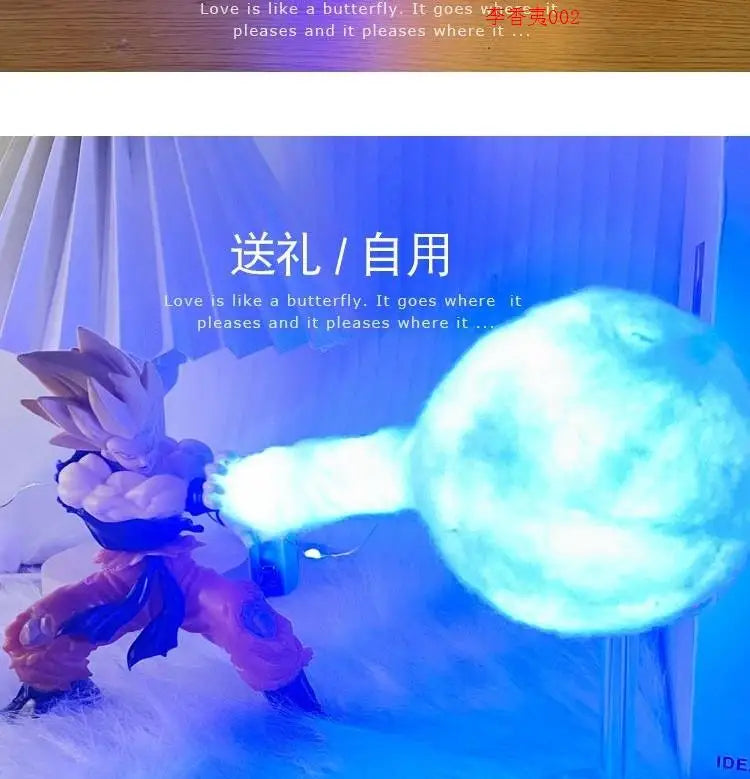 Goku Kamehameha LED Lamp | Rechargeable USB-C Night Light Lamps & Night Lights - The Eezee Shop