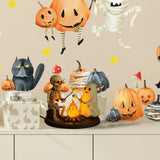 Skeleton & Ghost Campfire Night Lamp | Flickering Halloween Light Lamps & Night Lights - The Eezee Shop