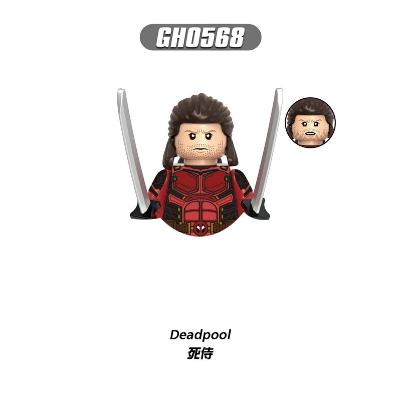 Deadpool Mini Building Block Figures | DIY Brick Toy Set Building Block Sets - The Eezee Shop