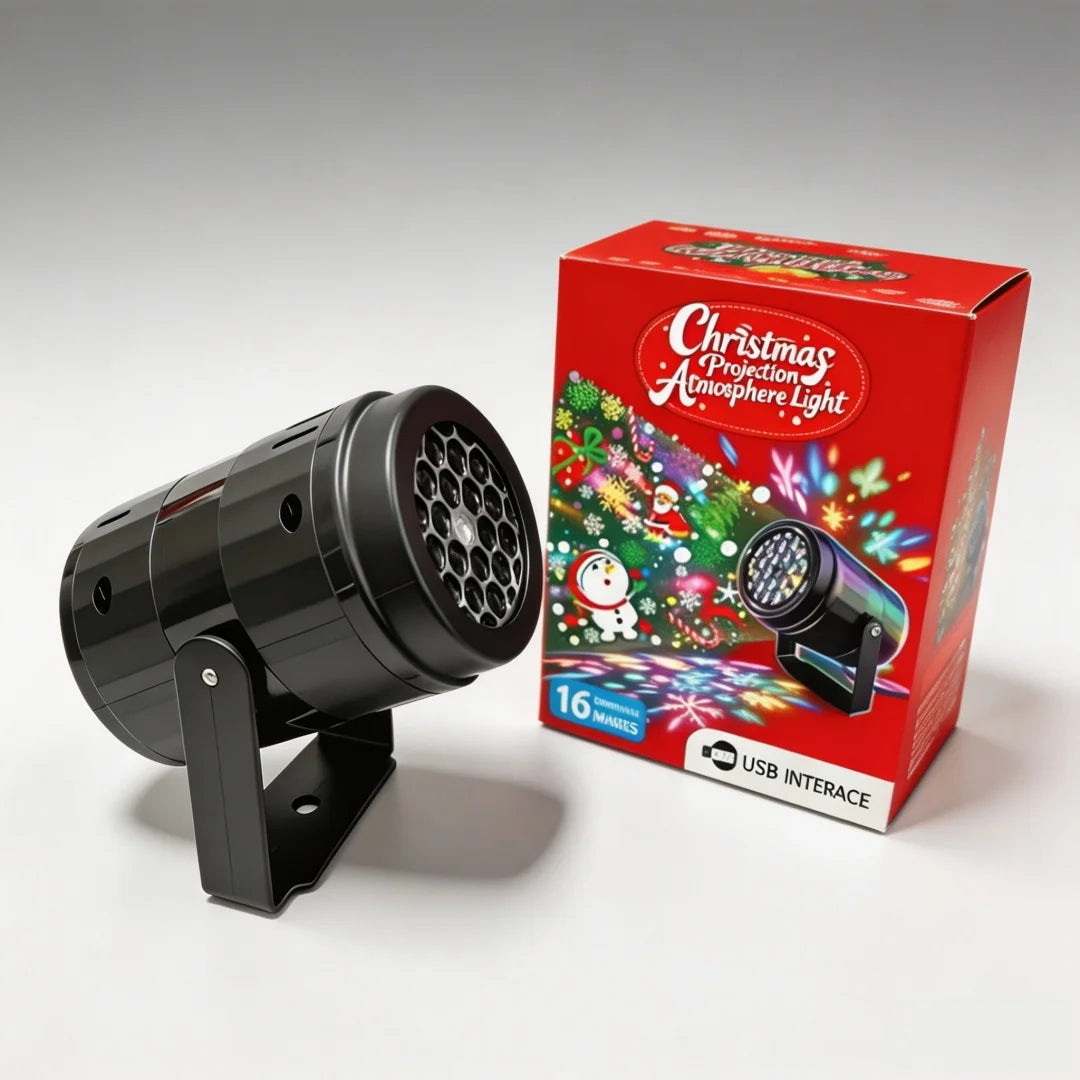 Rotating Halloween Projector Light | 16 Pattern USB Lamp Halloween Lights - The Eezee Shop