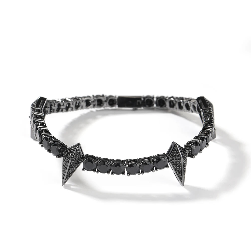 Black Panther Iced Out Tennis Bracelet | 5mm CZ Hip Hop Bracelet Jewelry - The Eezee Shop