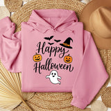Happy Halloween Slogan Hoodie | Unisex Witch Hat Pumpkin Pullover Hoodies & Sweatshirts - The Eezee Shop