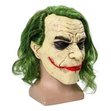 Bat Knight Clown Latex Mask with Green Hair | Horror Cosplay Halloween Masks - The Eezee Shop