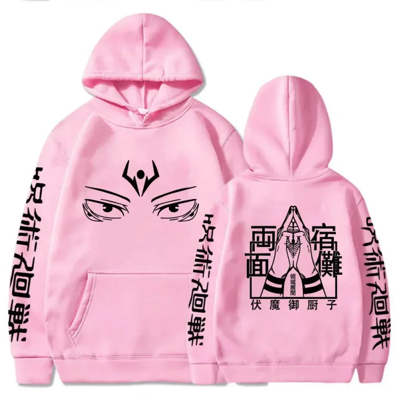 Anime Graphic Fleece Hoodie | Unisex Hip Hop Sweatshirt Hoodies & Sweatshirts - The Eezee Shop