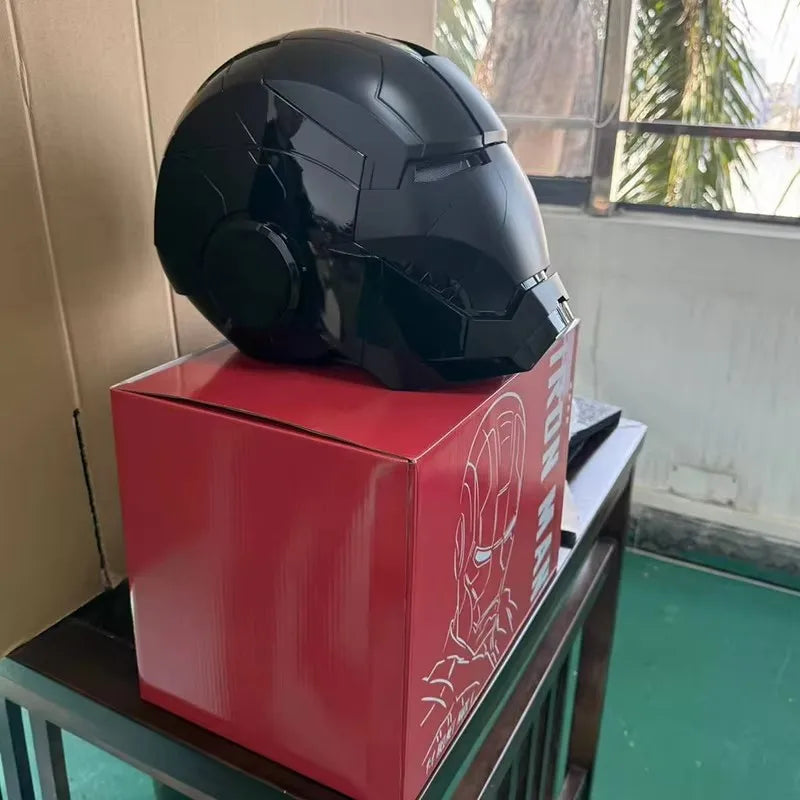Black Iron Man Mk5 Helmet | Voice-Activated Wearable Helmet Cosplay Masks & Helmets - The Eezee Shop