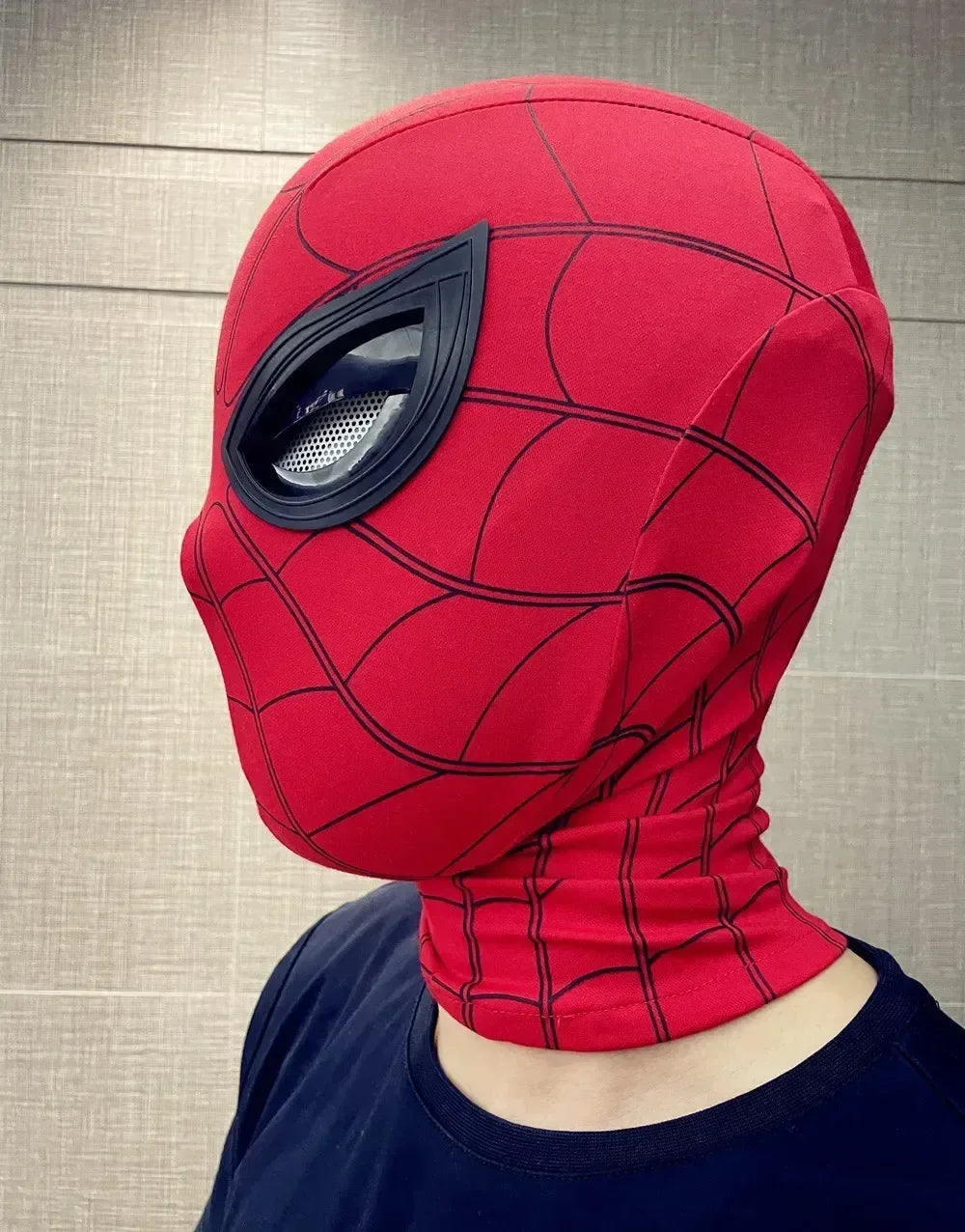 Miles Morales Light-Up Mask | Moving Eyes Ring Control 1:1 Cosplay Masks & Helmets - The Eezee Shop