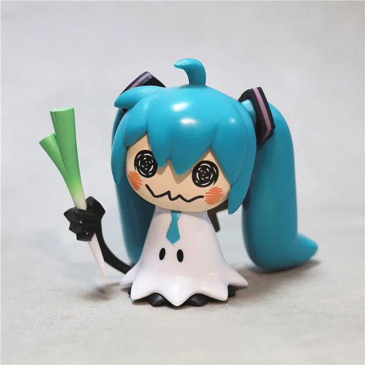 Hatsune Miku Pikachu Crossover Q Version Anime Figure Green Onion PVC Collectible Statue | TheEezeeShop Anime Figure - The Eezee Shop