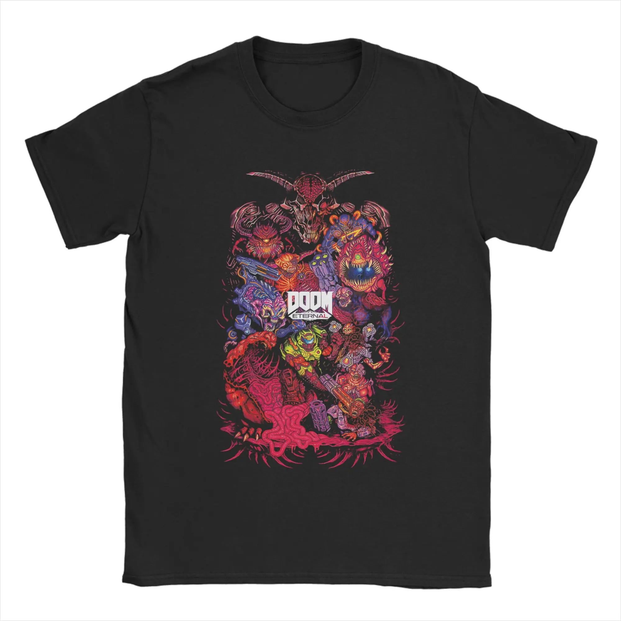 Doom Slayer Dark Ages Gamer T-Shirt | 100% Cotton Graphic Tee Graphic Tees - The Eezee Shop