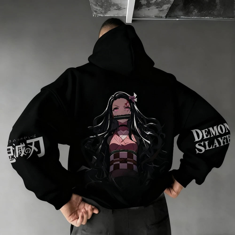 Nezuko Kamado Hoodie | Demon Slayer Parent-Child Sweatshirt Hoodies & Sweatshirts - The Eezee Shop