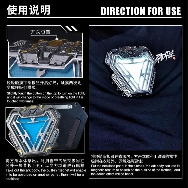 Iron Man Arc Reactor | Wearable LED Chest Light Prop Cosplay Accessories - The Eezee Shop