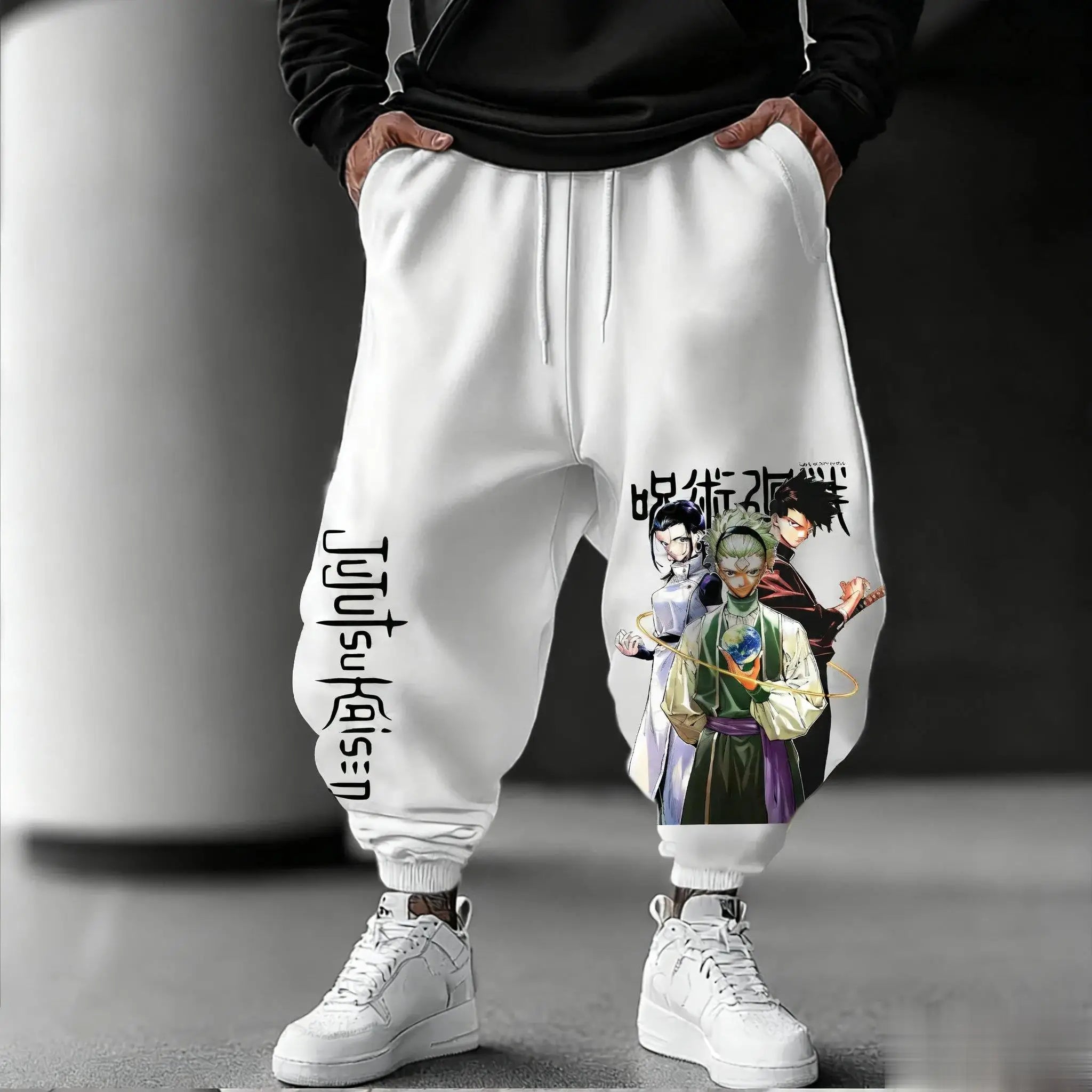 Jujutsu Kaisen Jogging Pants | Loose Graphic Sweatpants Joggers & Pants - The Eezee Shop