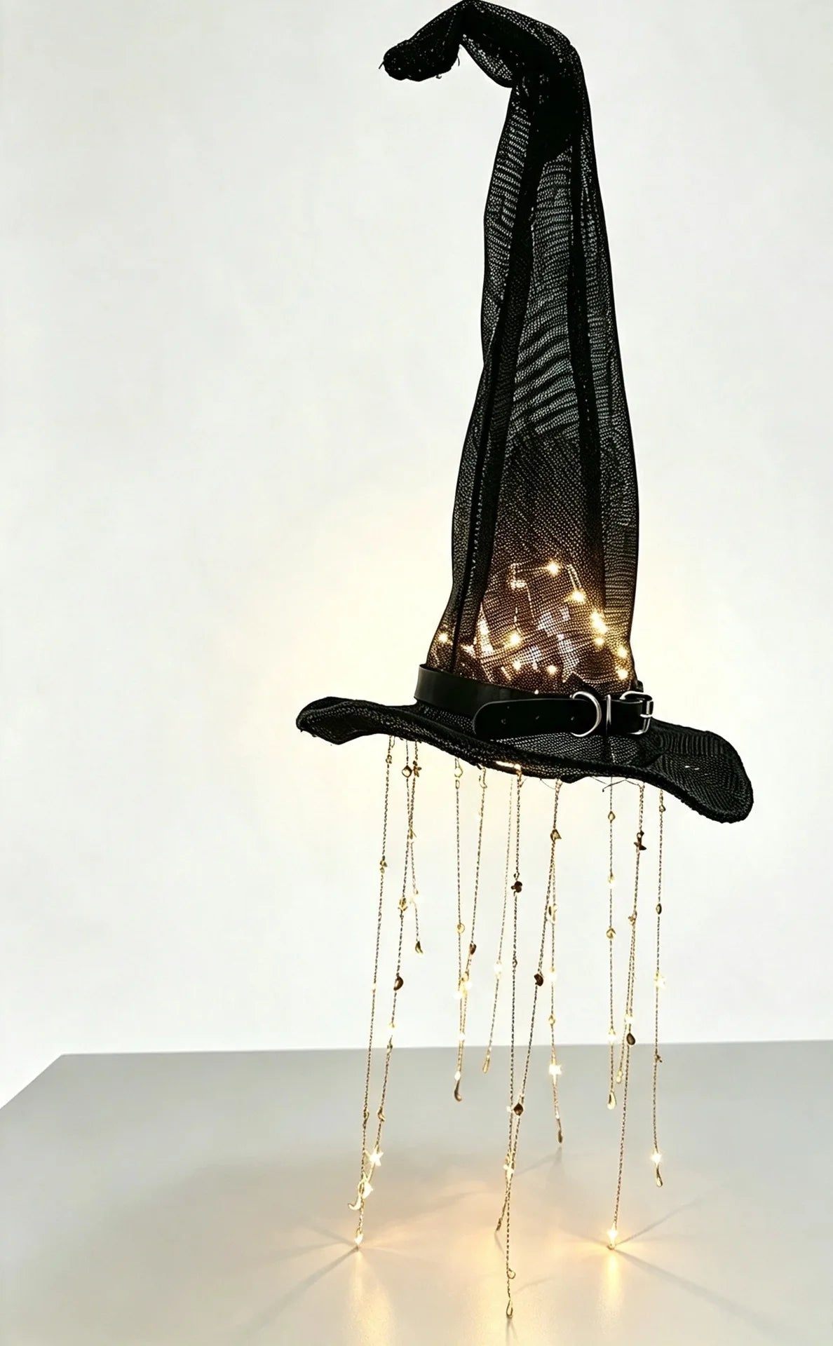 Lighted Witch Hat Hanging Chime | Glowing Halloween Ornament Halloween Lights - The Eezee Shop