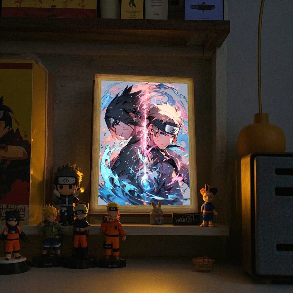 Naruto Light Painting LED Frame | Anime Night Light Wall Decor Lamps & Night Lights - The Eezee Shop
