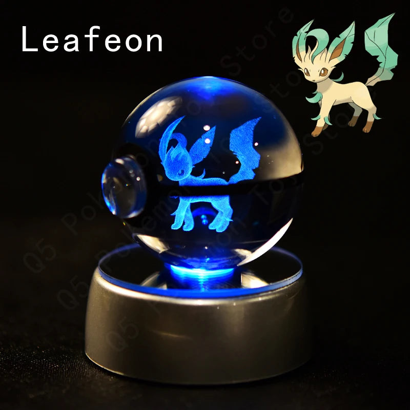 Pokemon 3D Crystal Ball Night Light | Mewtwo, Pikachu & Gengar Lamps & Night Lights - The Eezee Shop