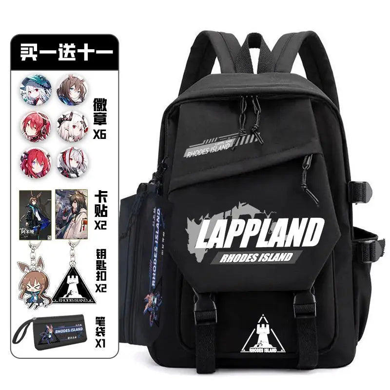 Arknights Backpack with Badge Set | Anime Ita Bag for Students Backpacks - The Eezee Shop