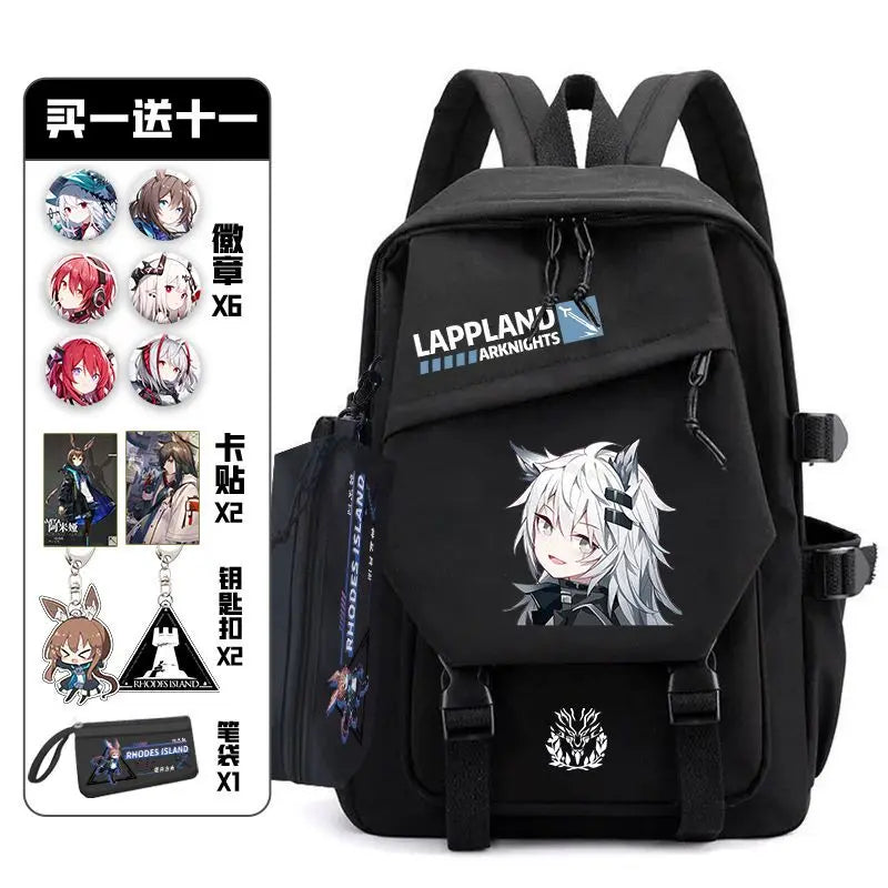 Arknights Backpack with Badge Set | Anime Ita Bag for Students Backpacks - The Eezee Shop