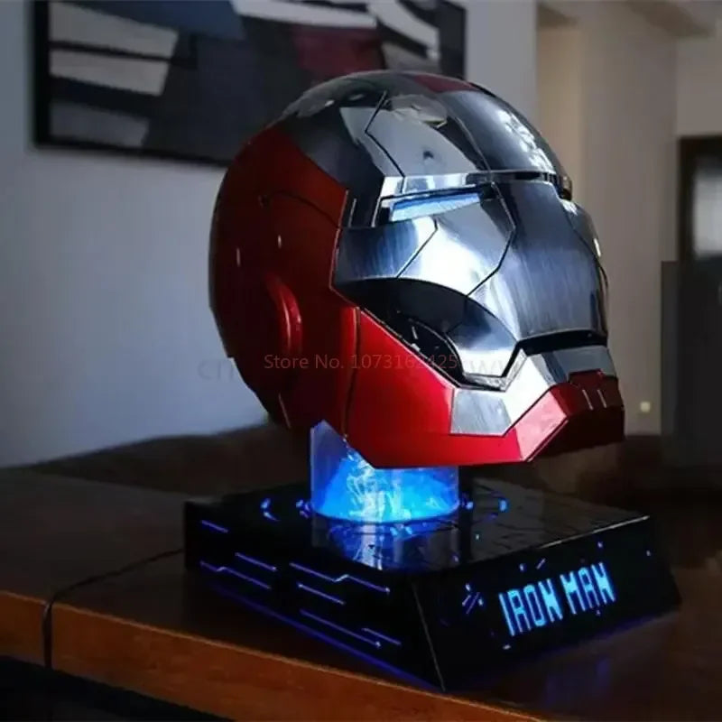 Black Iron Man Mk5 Helmet | Voice-Activated Wearable Helmet Cosplay Masks & Helmets - The Eezee Shop