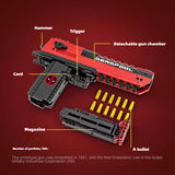 Deadpool Desert Eagle Building Block Gun, Shooting Toy Brick Set