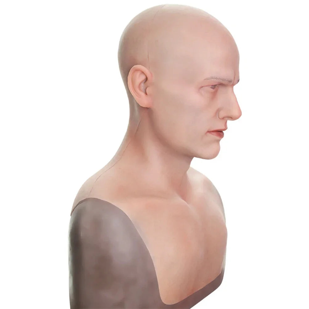 Realistic Silicone Young Man Mask | Full Head Disguise Mask Halloween Masks - The Eezee Shop