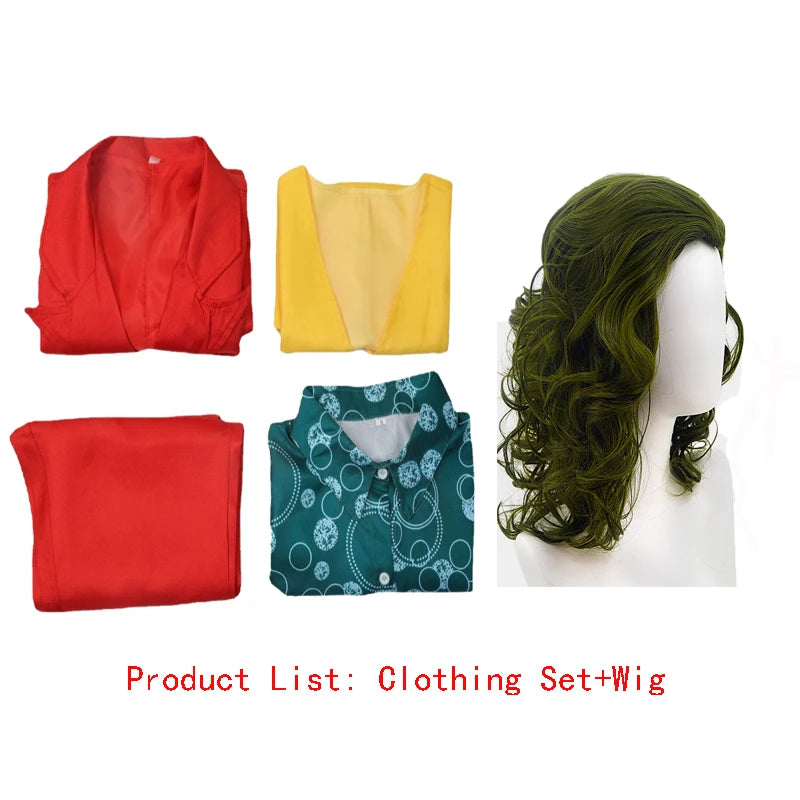 Joker Movie Cosplay Suit | Clown Halloween Costume Set Cosplay Costumes - The Eezee Shop