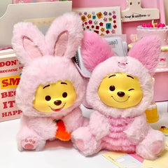 Winnie The Pooh Naughty Party Blind Box Desktop Collectible Plush Pendant Mystery Doll Toy for Girls Birthday Decoration Gift