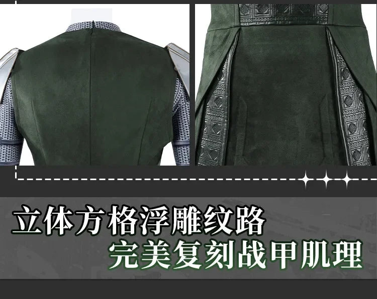 Doctor Doom Armor Cosplay Costume | Green Hooded Cape & Mask Set Cosplay Costumes - The Eezee Shop