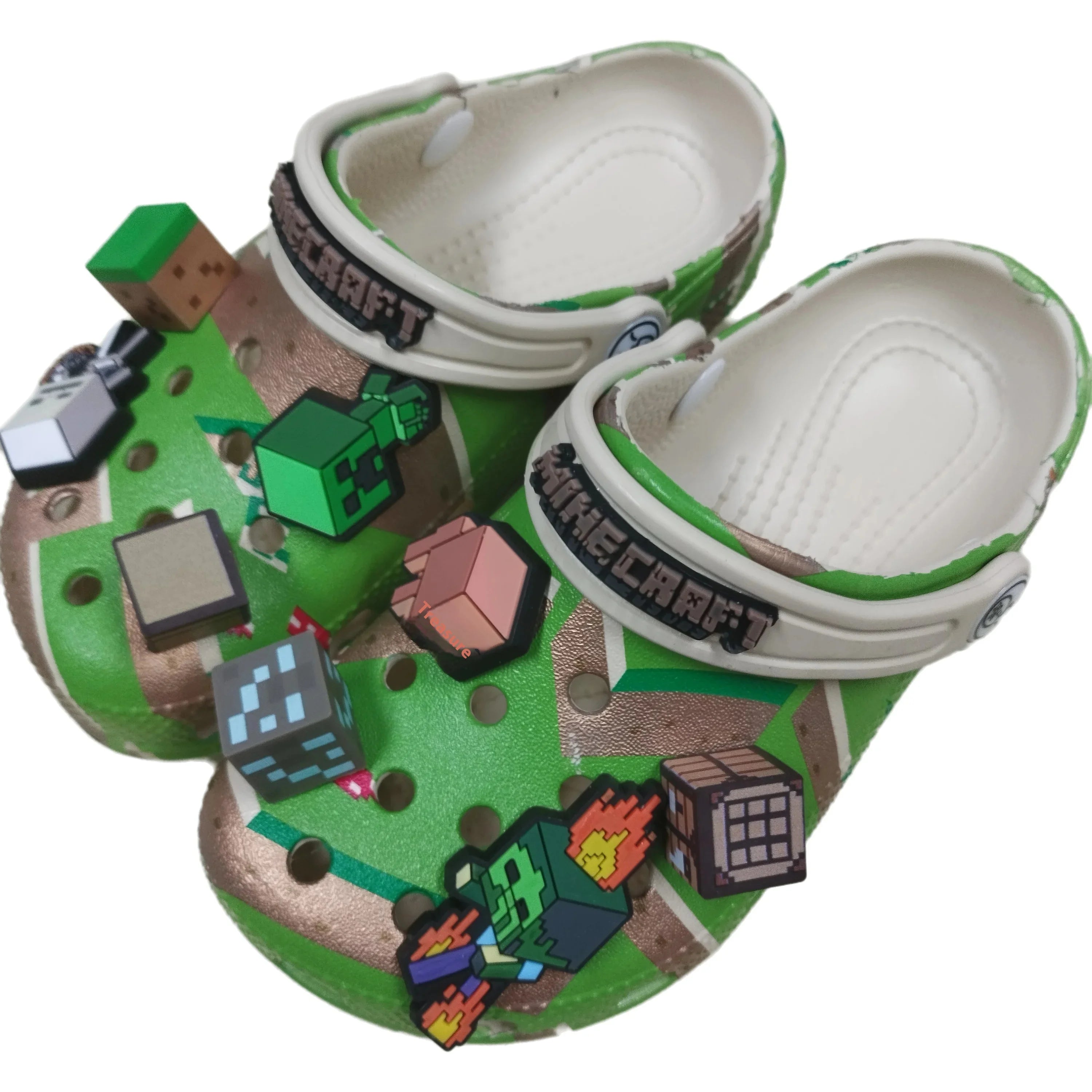 Minecraft Block World Clogs | Lightweight EVA Summer Sandals Slippers & Sandals - The Eezee Shop