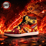 Demon Slayer High-Top Sneakers | Nezuko & Rengoku Print Shoes Sneakers - The Eezee Shop