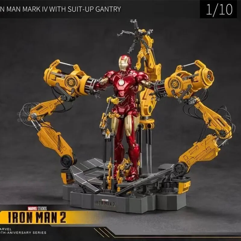 Iron Man MK4 with Suit-Up Gantry | 1/10 Collectible Figure Collectible Figures - The Eezee Shop