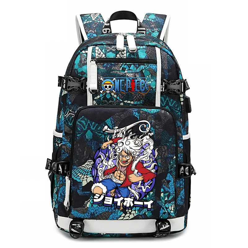 One Piece Luffy School Backpack | Large Capacity Bookbag Backpacks - The Eezee Shop