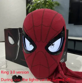 Miles Morales Light-Up Mask | Moving Eyes Ring Control 1:1 Cosplay Masks & Helmets - The Eezee Shop