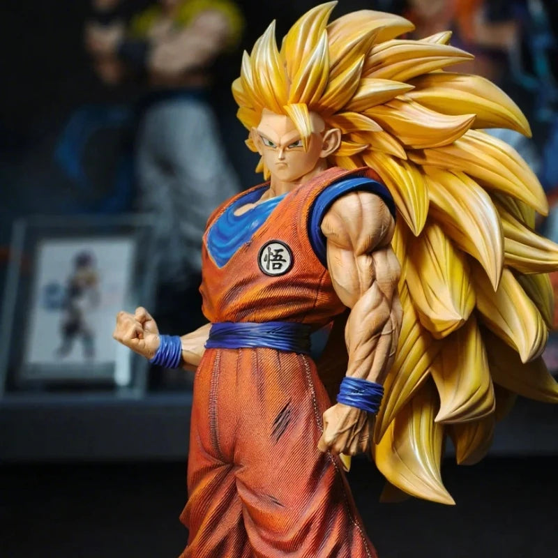 Super Saiyan 3 Goku 54cm Statue | Large Dragon Ball Figure Collectible Figures - The Eezee Shop