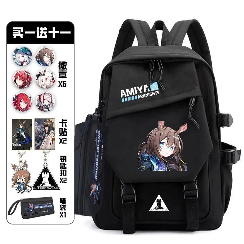 Arknights Backpack with Badge Set | Anime Ita Bag for Students Backpacks - The Eezee Shop