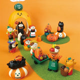 Halloween Mini Resin Ornament Set | Ghost & Pumpkin Micro Scene Halloween Figurines - The Eezee Shop