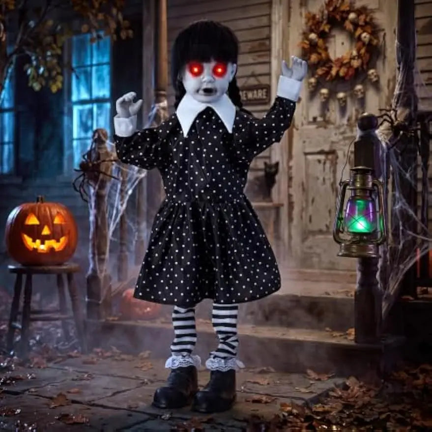 31.5" Animatronic Ghost Girl | Sound-Activated Halloween Prop Outdoor Halloween Decorations - The Eezee Shop