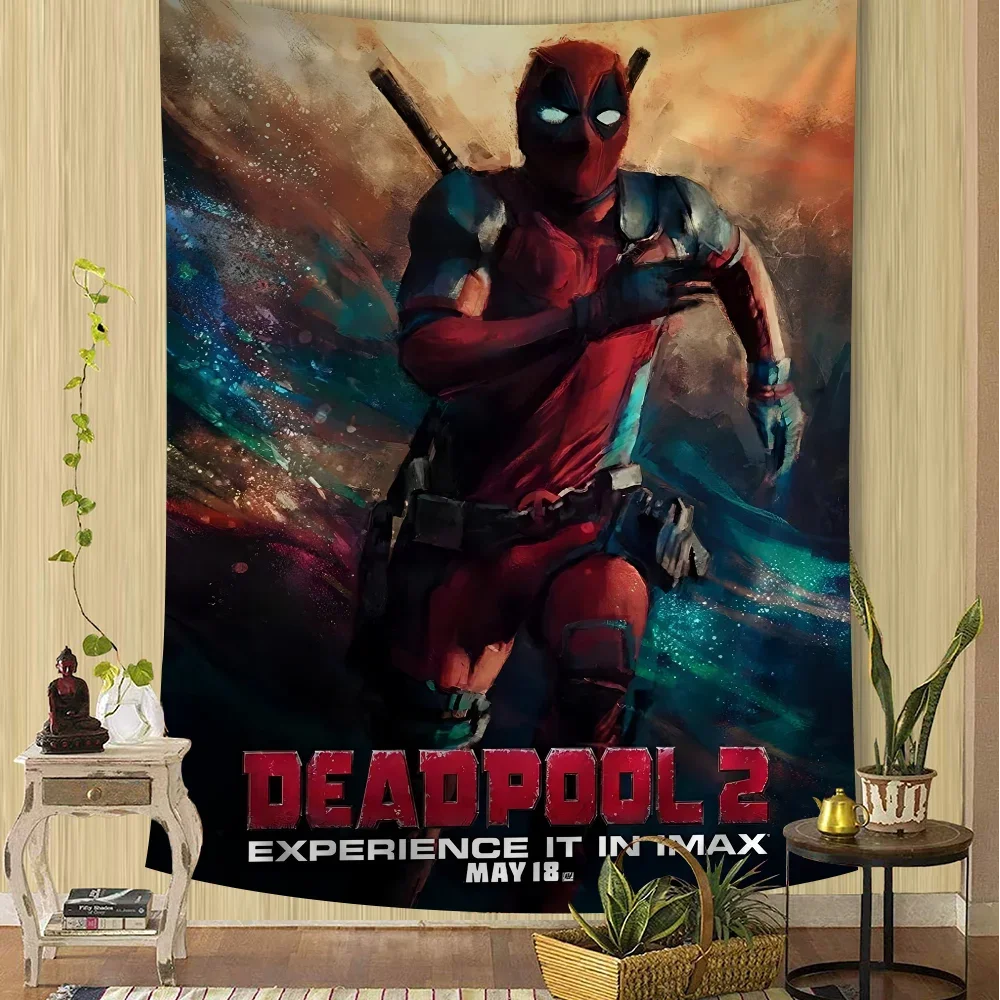 Deadpool Wall Tapestry | Large Hanging Dorm & Room Decor Wall Tapestries - The Eezee Shop