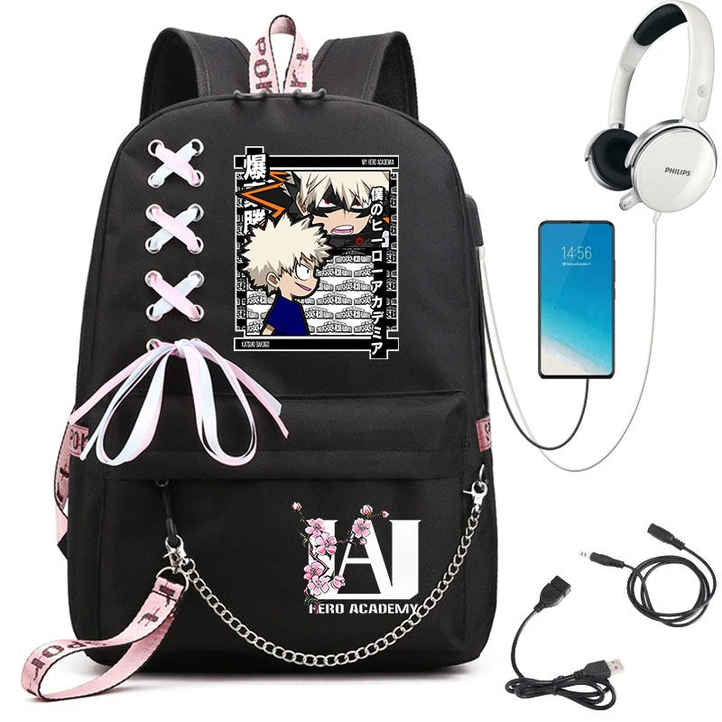 My Hero Academia Student Backpack | Lightweight Anime Daypack Backpacks - The Eezee Shop