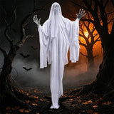 1.7m Voice-Activated Swinging Ghost | Light & Sound Halloween Prop Outdoor Halloween Decorations - The Eezee Shop