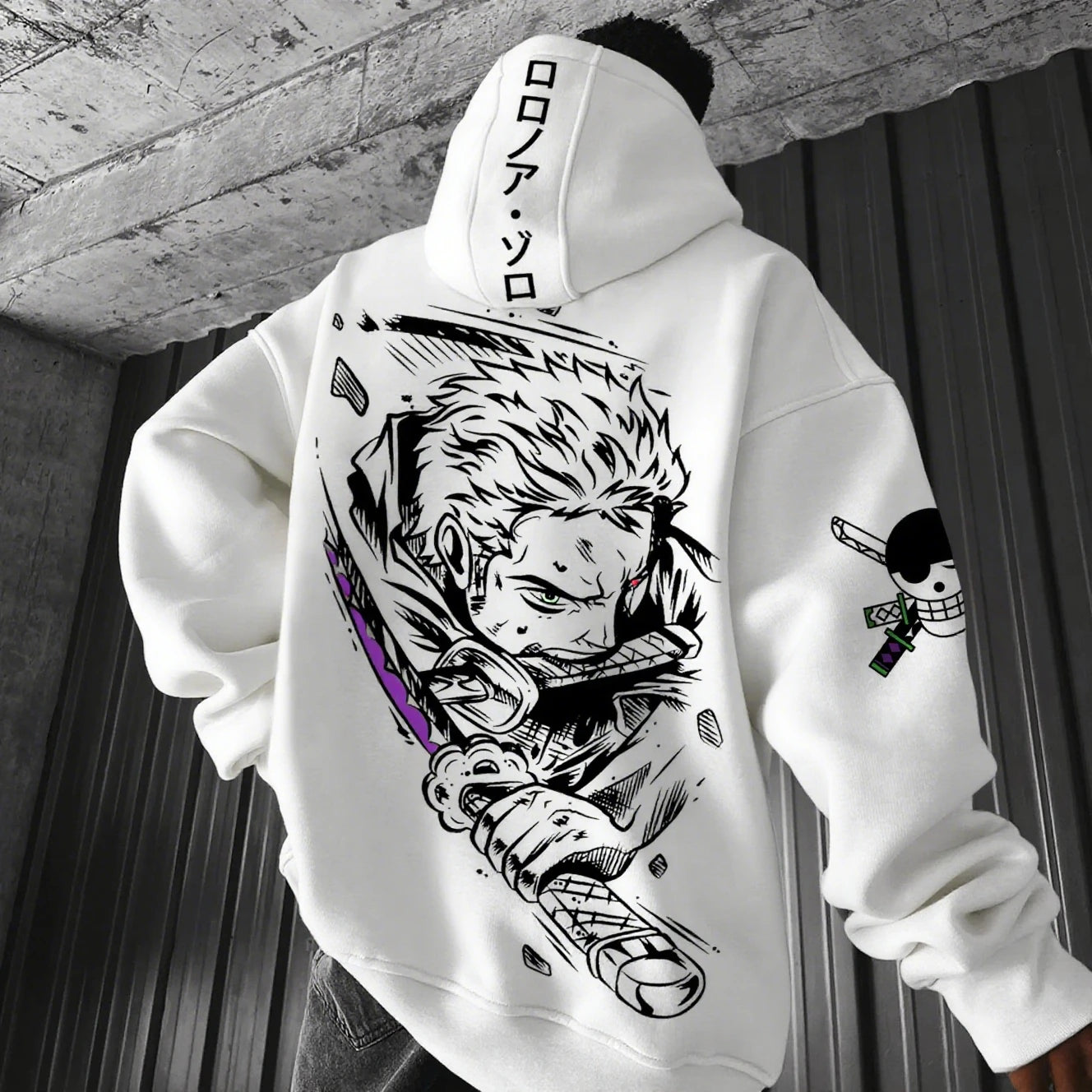 Roronoa Zoro Graphic Hoodie | One Piece Casual Pullover Jacket Hoodies & Sweatshirts - The Eezee Shop