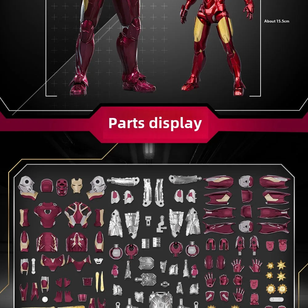 Iron Man MK46 1/7 Model Kit | 10" Light-Up Reactor Figure Collectible Figures - The Eezee Shop