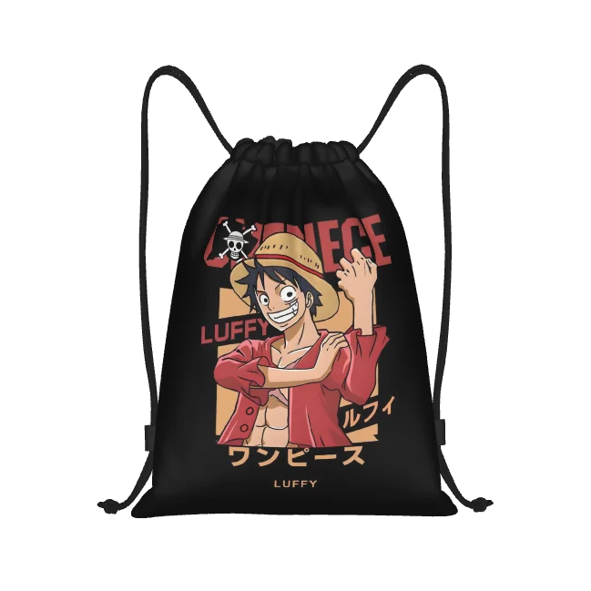One Piece Drawstring Bag | Waterproof Luffy & Zoro Gym Sack Bags - The Eezee Shop