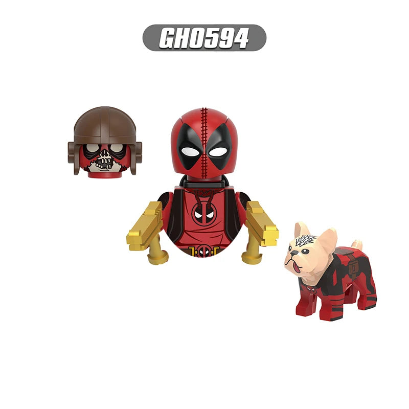 Deadpool Mini Building Block Figures | DIY Brick Toy Set Building Block Sets - The Eezee Shop