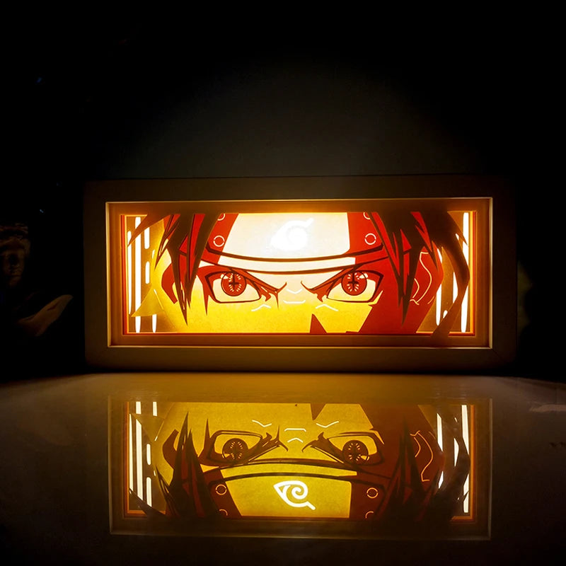 Anime Paper-Cut Light Box | Remote Control Color Night Light Lamps & Night Lights - The Eezee Shop